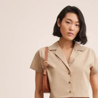 شومیز کراپ mango