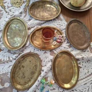 سینی برنجی قدیمی