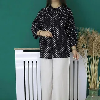 شومیز مانتویی کرپ