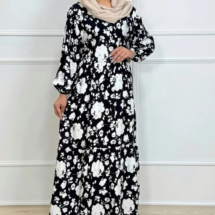 پیراهن نخی بلند