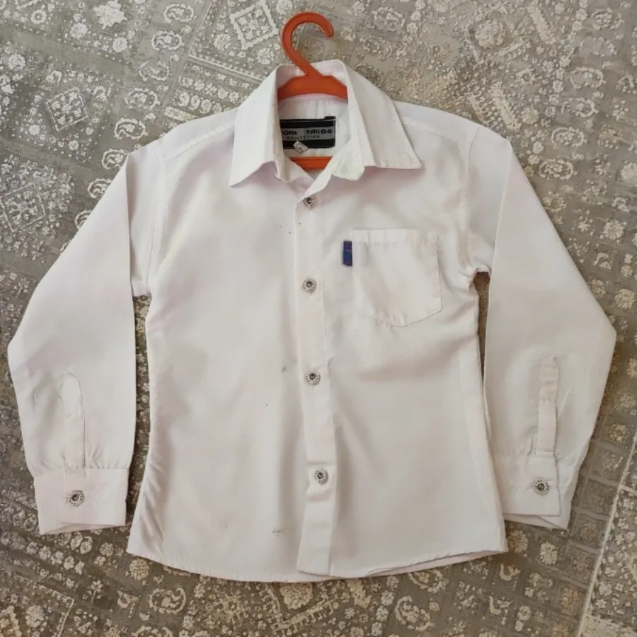 پیراهن پسرانه سفید