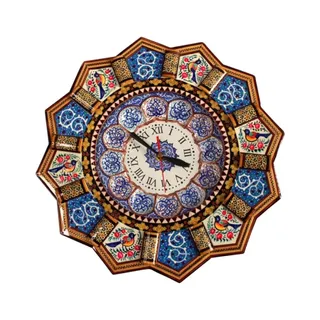 ساعت دیواری خاتم کاری