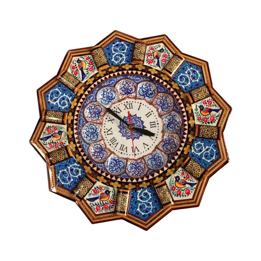 ساعت دیواری خاتم کاری