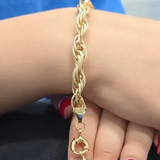 دستبند طرح طلا