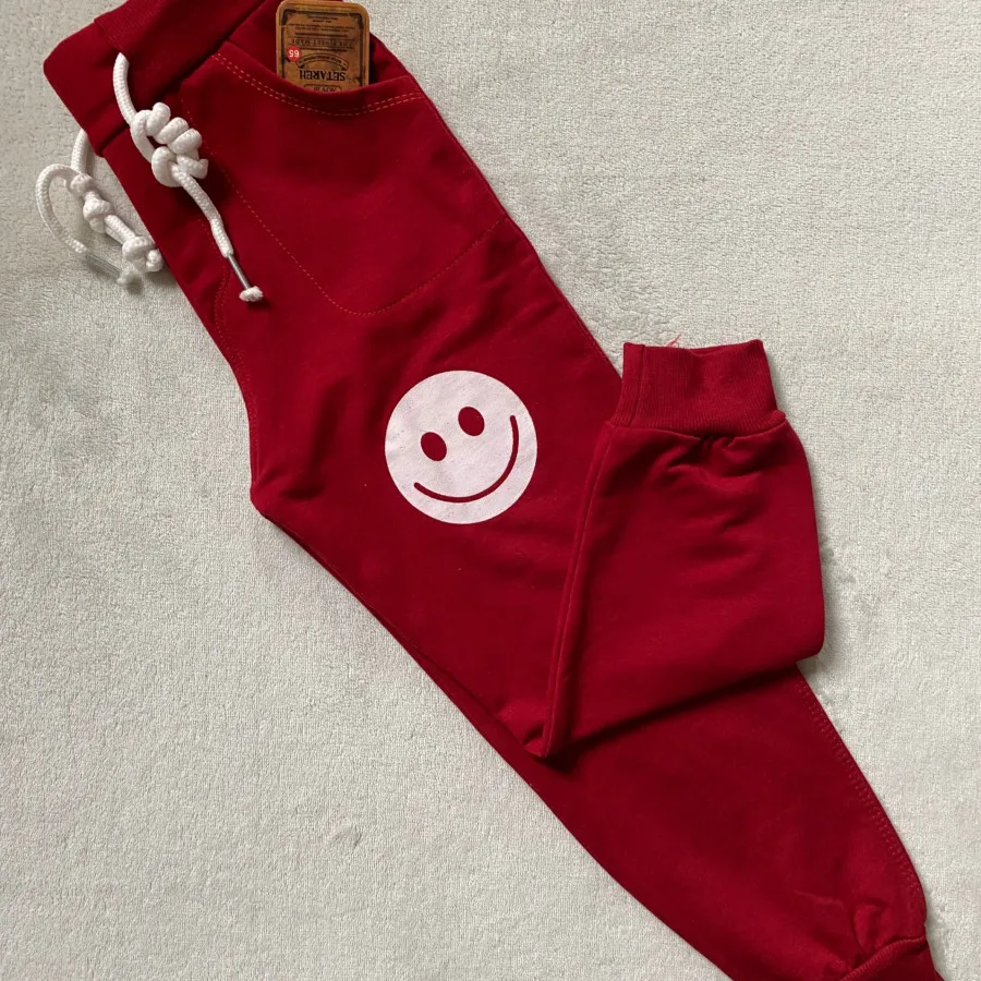 شلوار بچگانه رنگ زرشکی