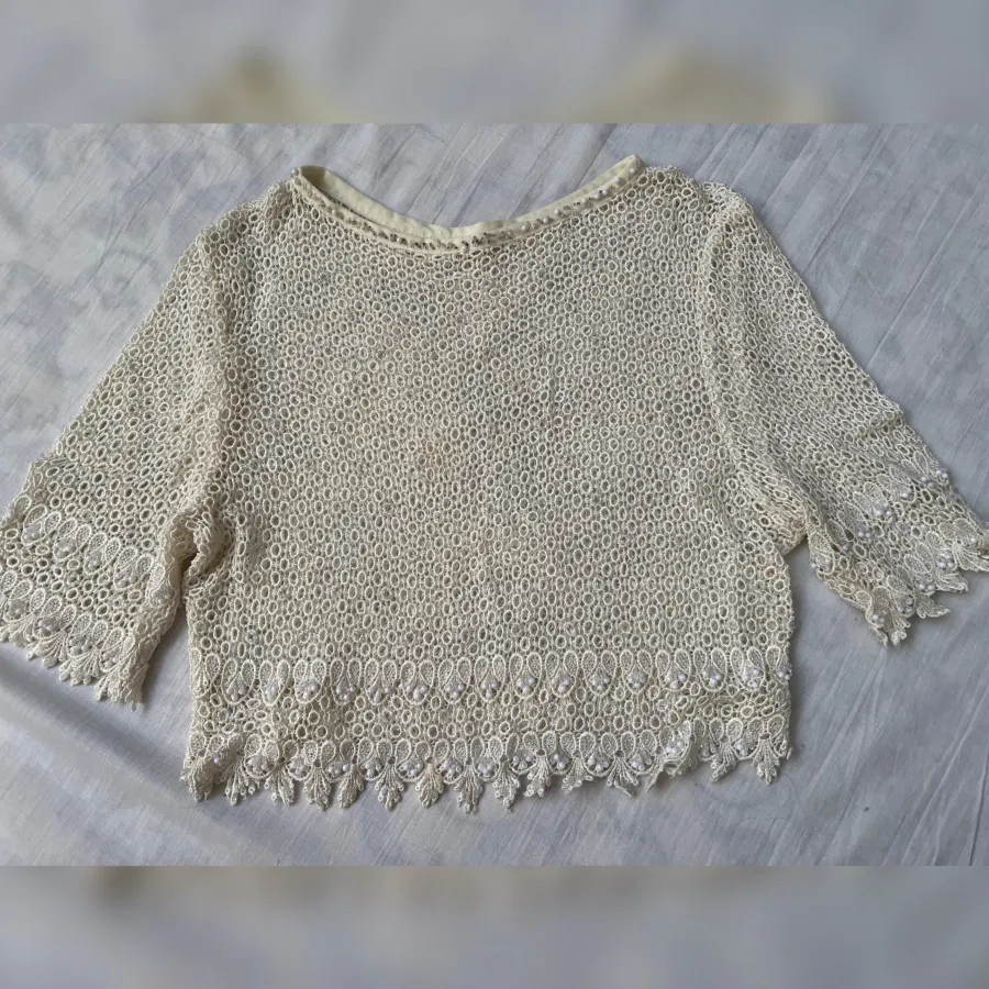 کراپ/رویه لباس جواهر دوزی