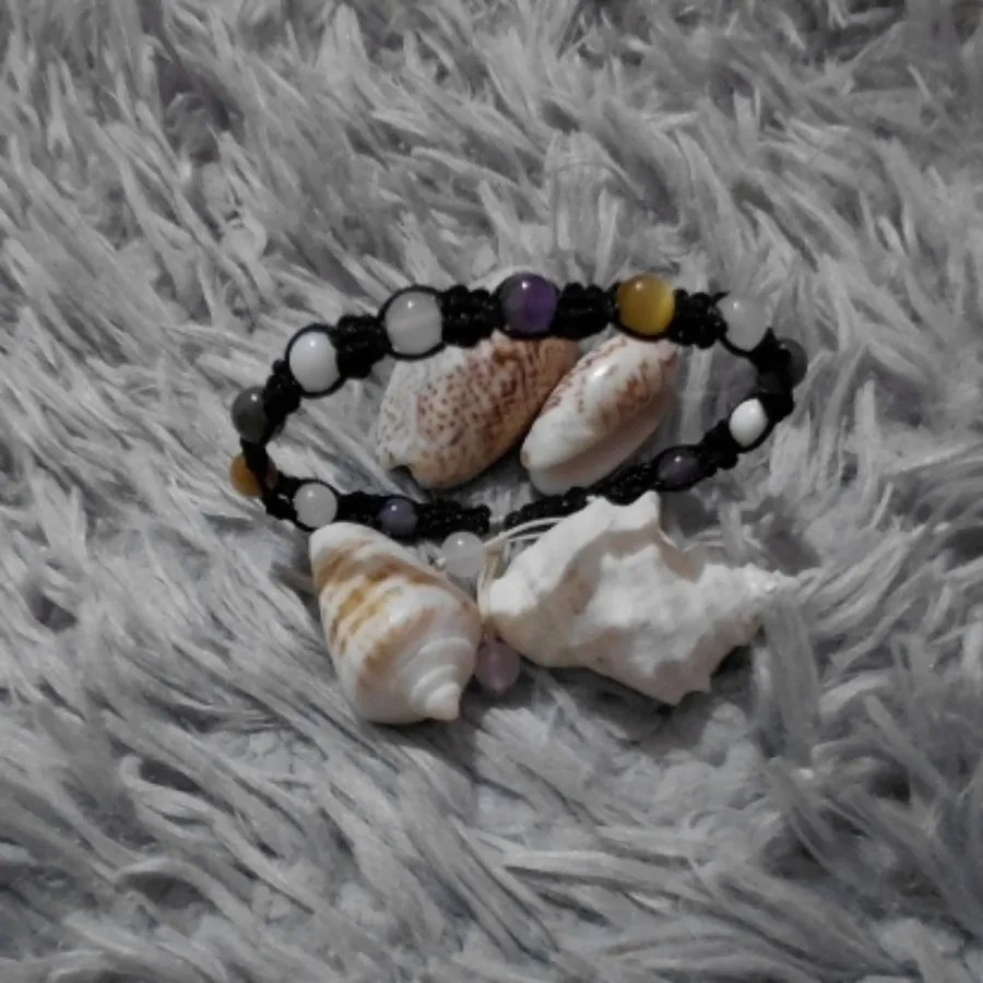 دستبند بافت و سنگ