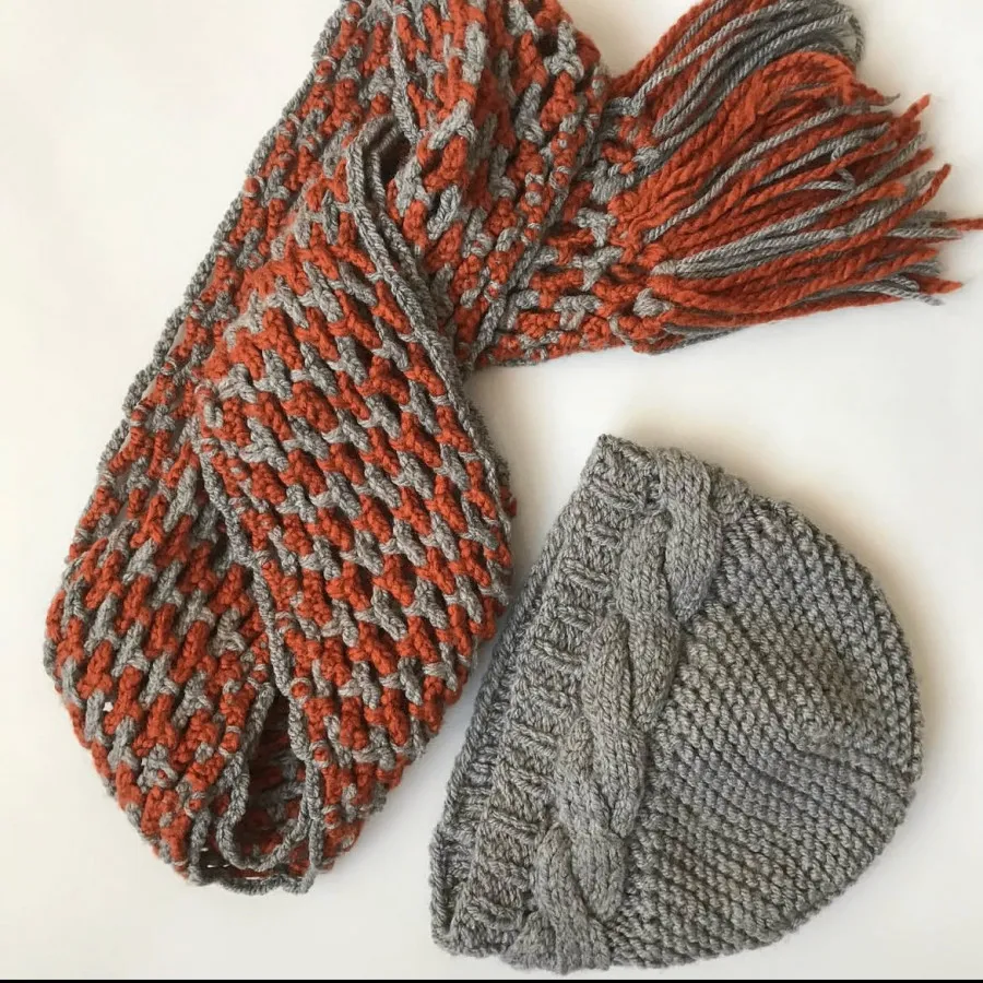 شال کلاه دستبافت