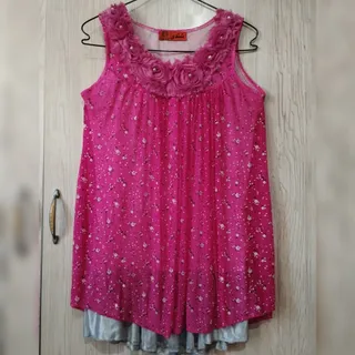 تاپ حریر گلدار  99  تومن