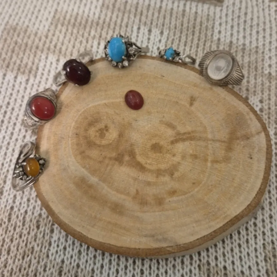 انگشتر نقره عقیق فیروزه