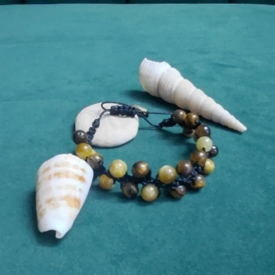 دستبند بافت و سنگ