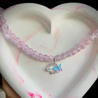 گردنبند پروانه وگل بابونه