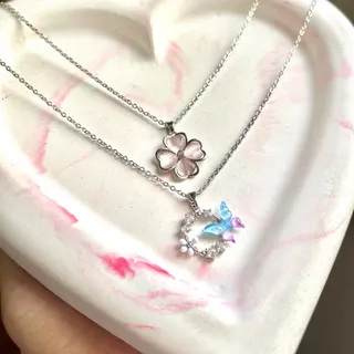 گردنبندگل وپروانه بازنجیر