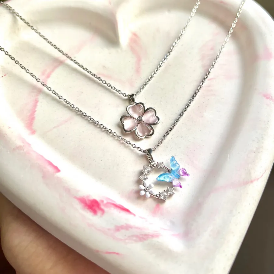 گردنبندگل وپروانه بازنجیر