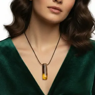 گردنبند چوبی دستساز