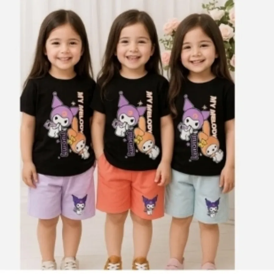 تیشرت شلوارک کتان کرومی