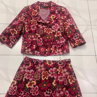 کت دامن کتان کبریتی