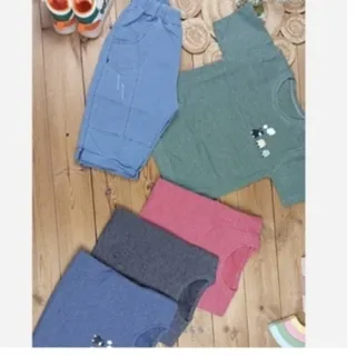 تیشرت شلوارک جین قطار