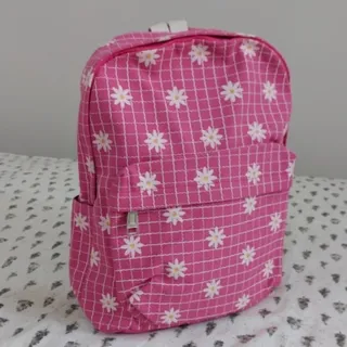 کیف کوله پشتی کتان گلدار