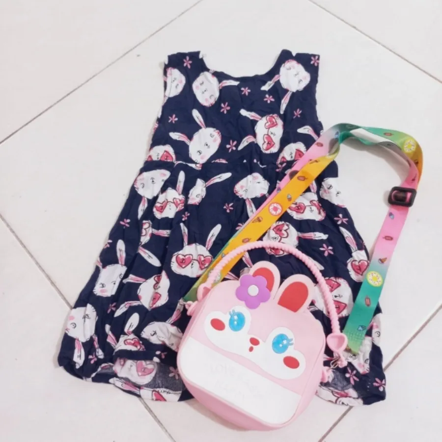 پیراهن نخی عروسکی کودک