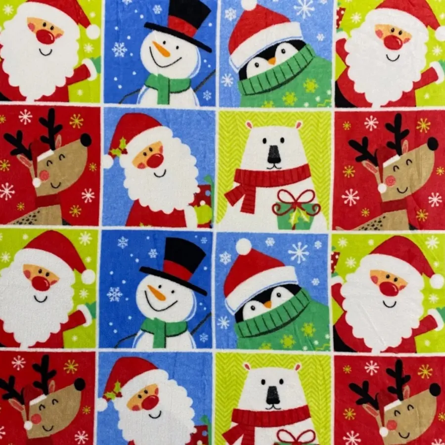 پتو کریسمسی/گوزن/آدم برفی