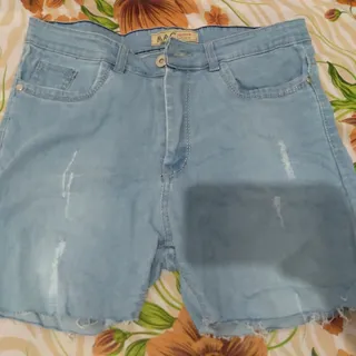 شلوارک جین ابی یخی