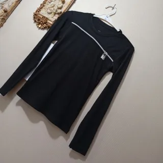 بلوز کراپ  زیپ دار