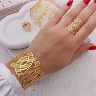 ست دستبند و انگشتر بحرینی