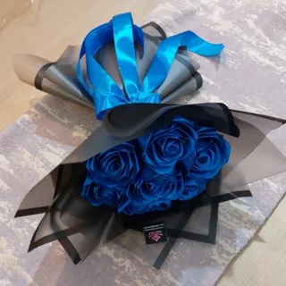 دسته گل 7 شاخه روبانی