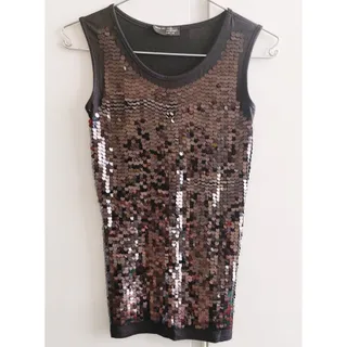 تاپ مشکی پولکی ترک