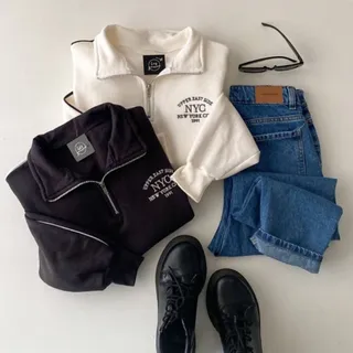 دورس توکرکی یقه زیپ اسپرت