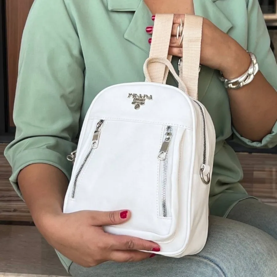 کوله پشتی چرم زنانه پرادا