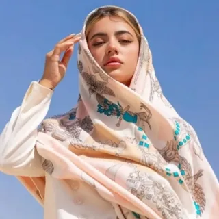 روسری کجراه بهاره