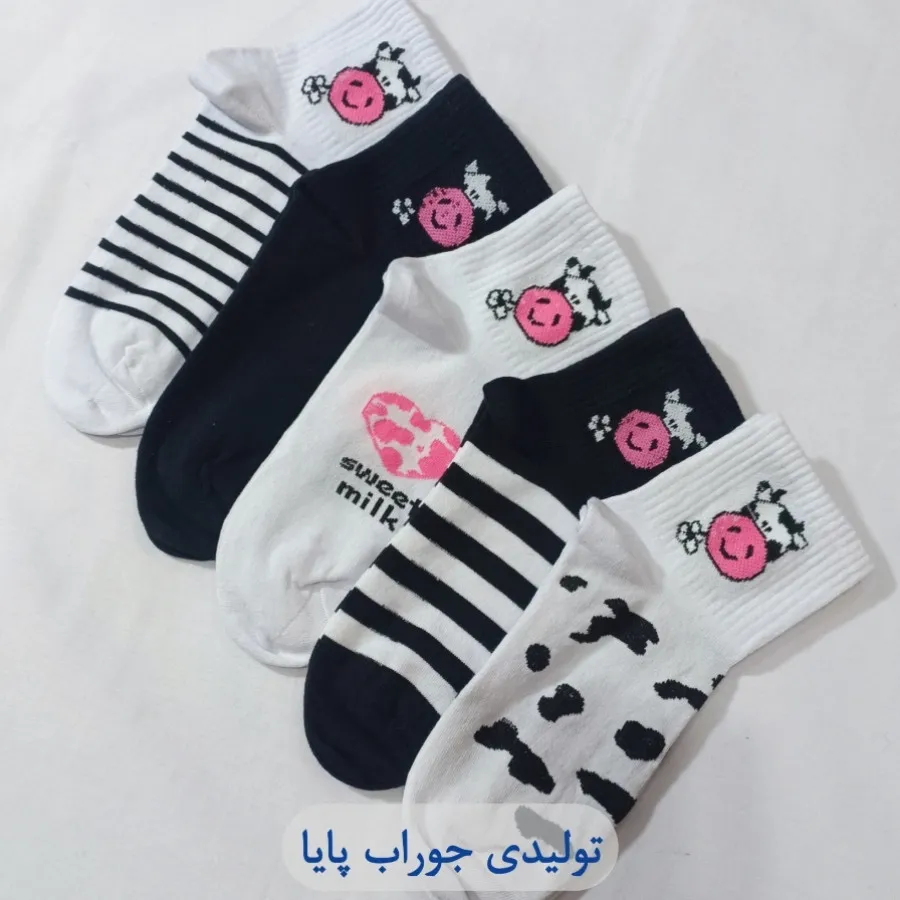 جوراب زنونه فانتزی 10عددی