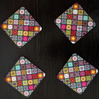 2 دست زیرلیوانی  چوبی