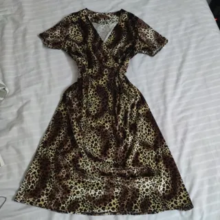 پیراهن مخمل پلنگی