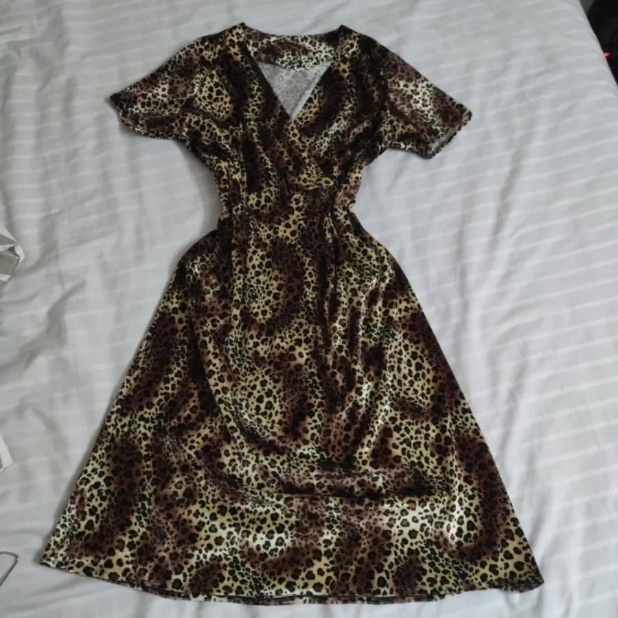 پیراهن مخمل پلنگی