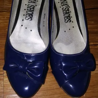 کفش ورنی مجلسی سورمه ای