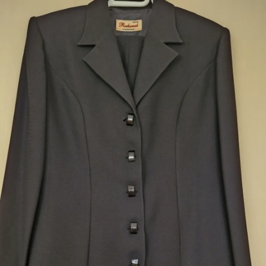 کت و شلوار کرپ مشکی