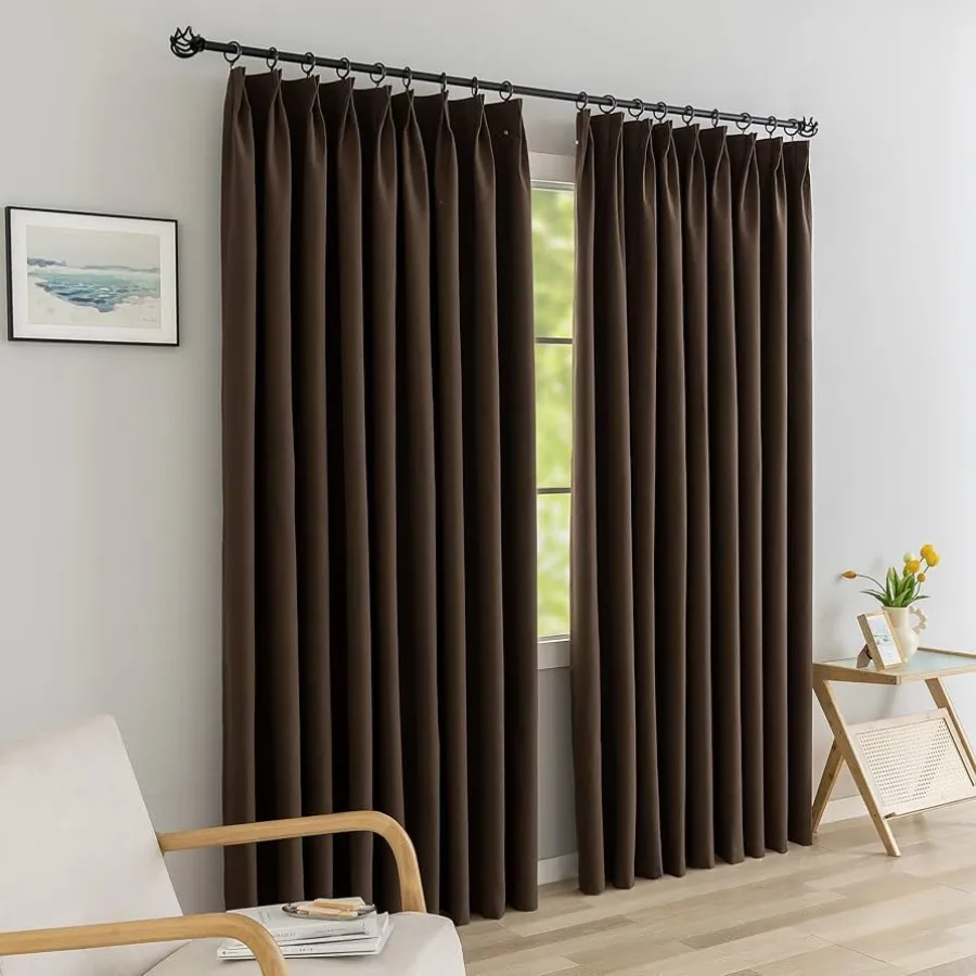 پرده شیک قهوه ای