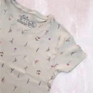 تیشرت کبریتی گلدار