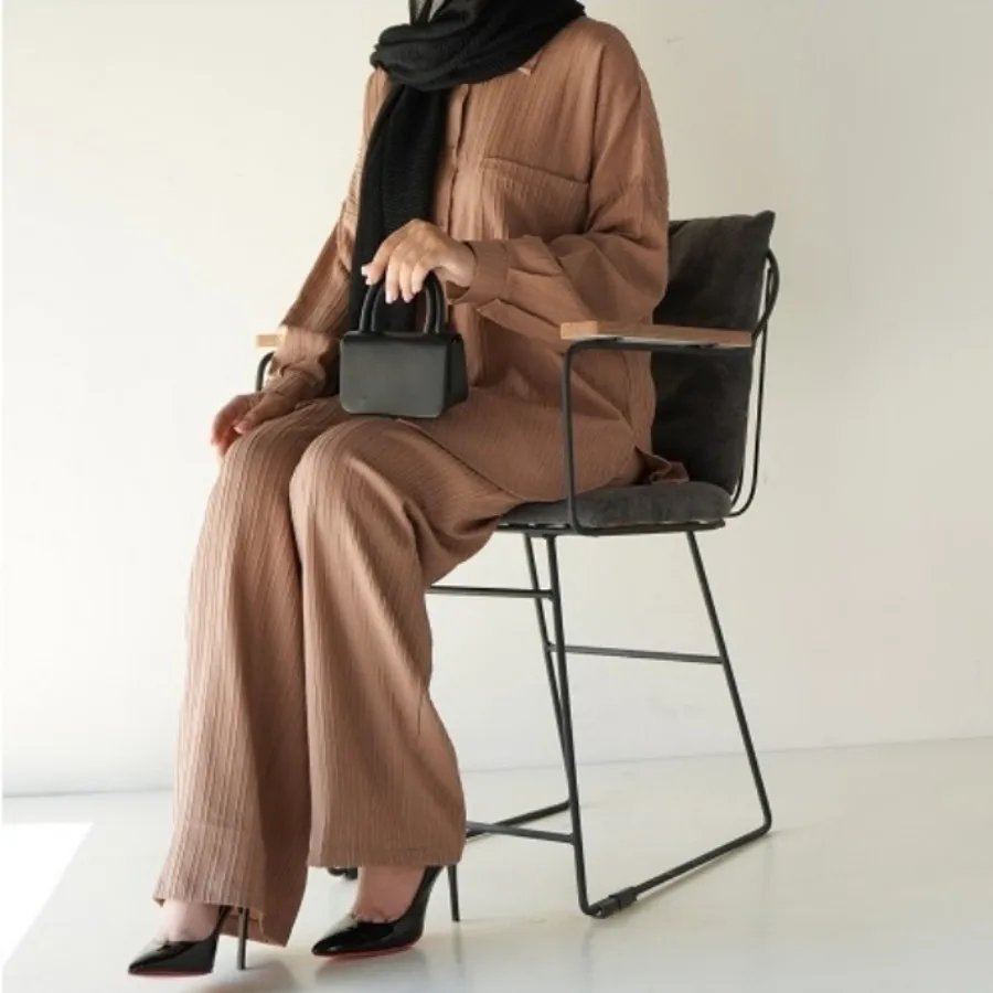 ست شومیز شلوار موکا