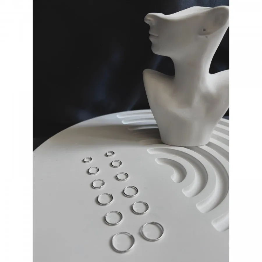 گوشواره حلقه ای نقره