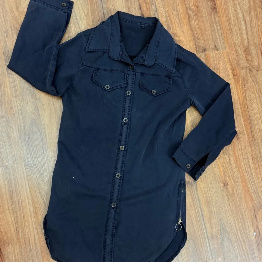 پیراهن جین زغالی