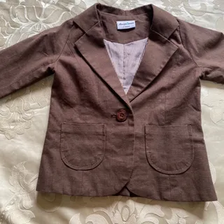 کت تک پسرانه مجلسی قهوه ا