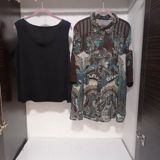 بلوز حریر و تاپ