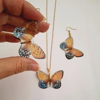 نیم ست پروانه رزین دستساز