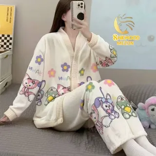 ست راحتی  دوتیکه حوله ای