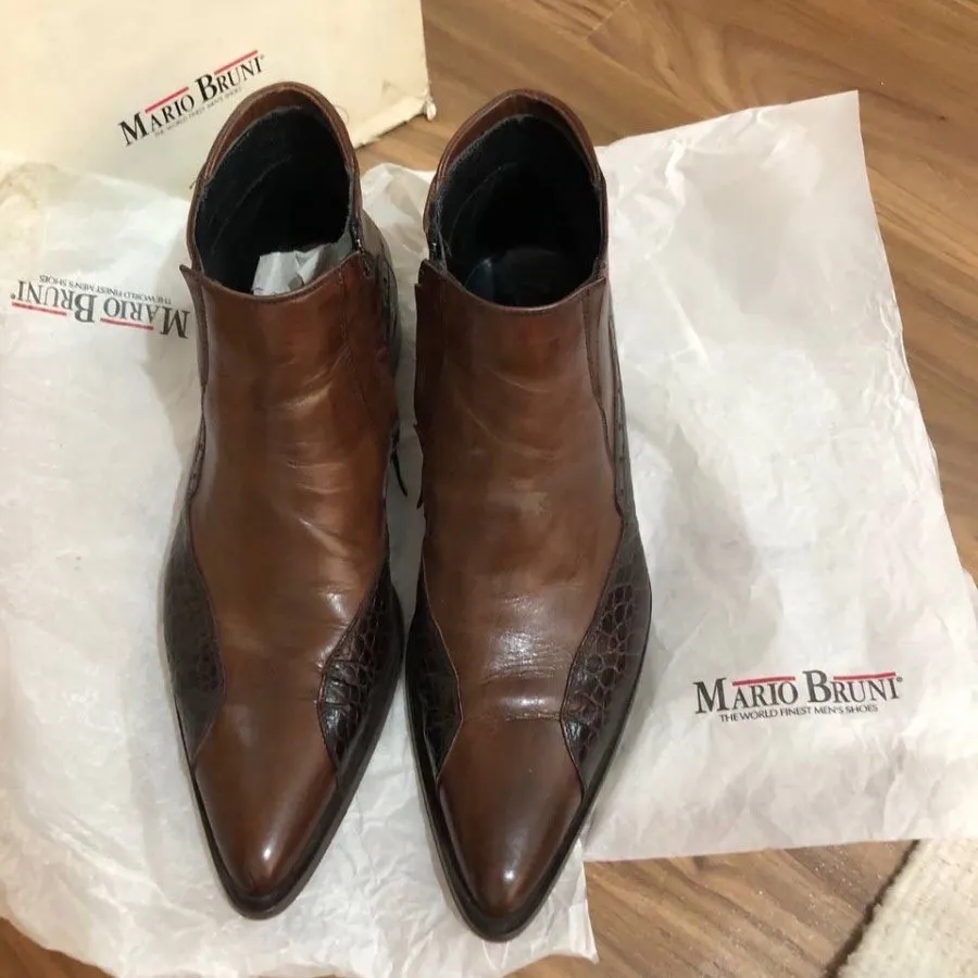 نیم بوت تمام چرم ایتالیا