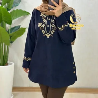 تونیک مخمل کبریتی